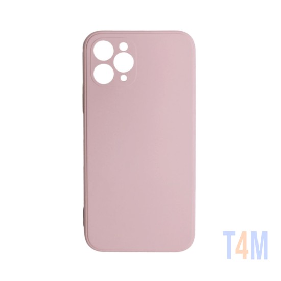 Funda de Silicona Suave con Marco de Cámara para Apple iPhone 12 Pro Max Rosa